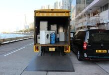 How to Make Money on TaskRabbit white front-load washer in yellow delivery truck