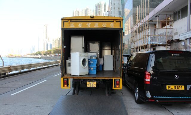 How to Make Money on TaskRabbit white front-load washer in yellow delivery truck