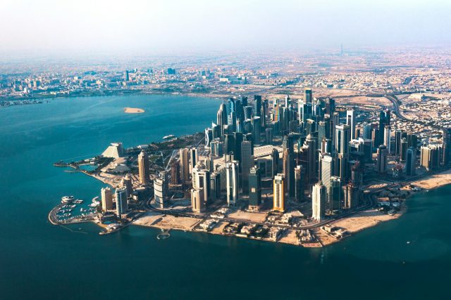 Photo by Radoslaw Prekurat aerial photography of concrete buildings