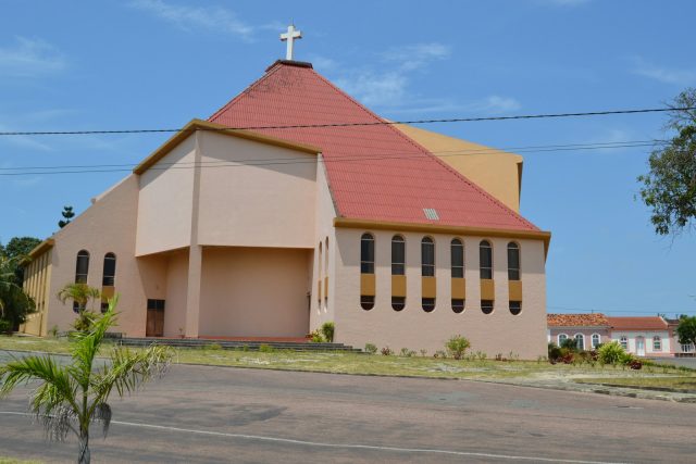 a church with a cross on top