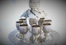 Jewish Tradition of Celebrating Shabbat Eve with Sterling Silver Kiddush Cup Set Kiddush cup Set.jpg