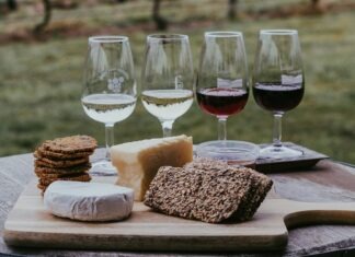 Exploring The Finest Vintages: Unforgettable Wine Tours Australia bread and bread on brown wooden chopping board