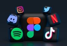 Social Media Marketing the key in the world of Business Promotion blue red and green letters illustration