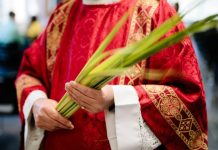Celebrating Holy Week Around the World: A Time of Reflection, Tradition, and Devotion priest holding palm leaves
