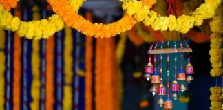 5 North East Indian festivals You Need to be a Part of At Least Once yellow and red hanging decors