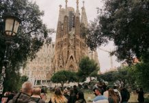The Most Beautiful Christian Churches in Europe a crowd of people walking in front of a castle